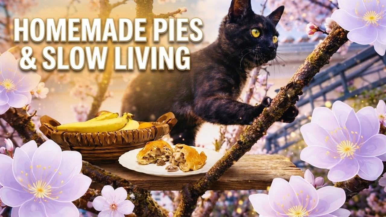 Homemade Chicken Pies, Camelias & a Rescued Kitten | Winter Mediterranean Garden 🌿 | 4K Slow Living