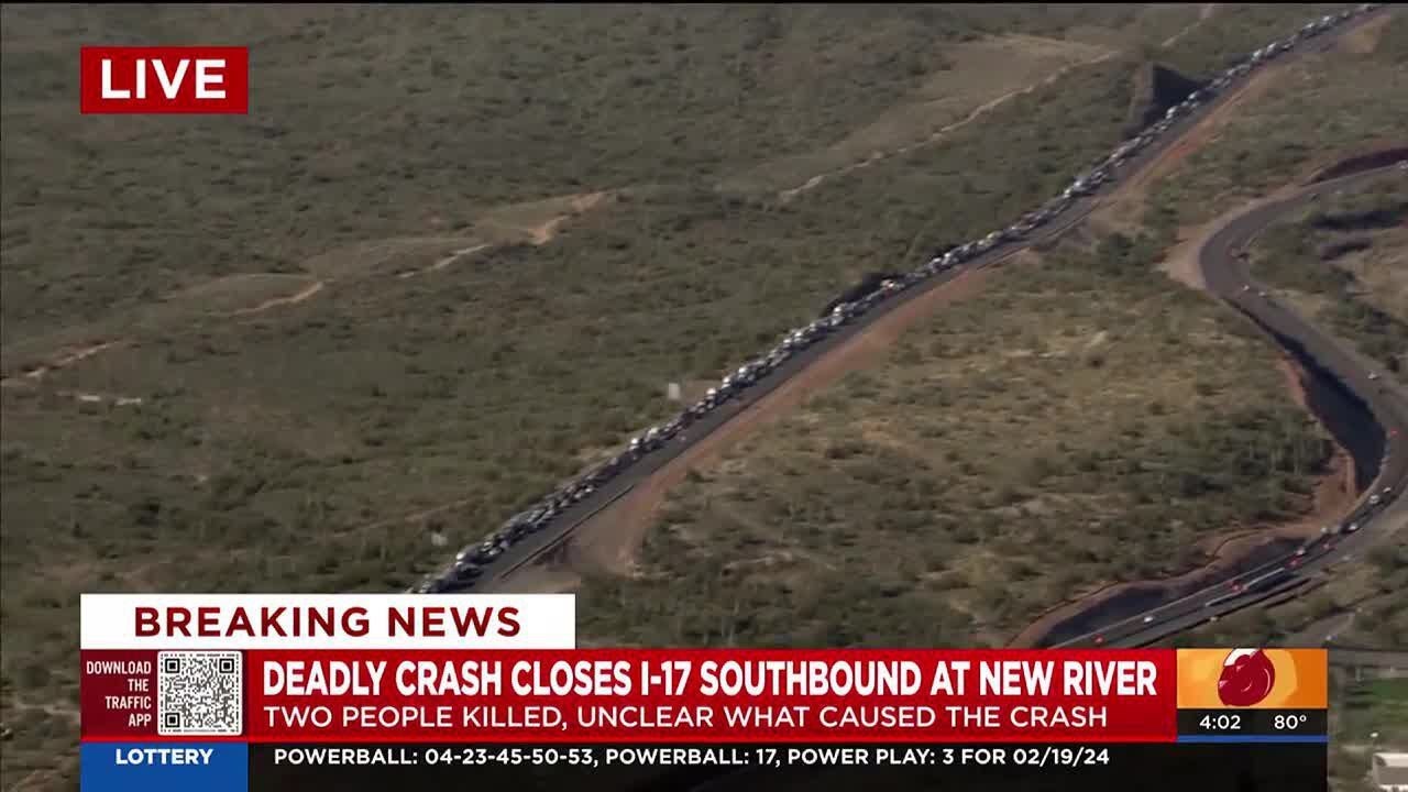 Deadly crash partially closes I-17 in New River - YouTube