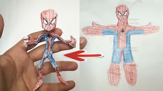 how to make peper spider man About drawing it into a 3D stereoscopic