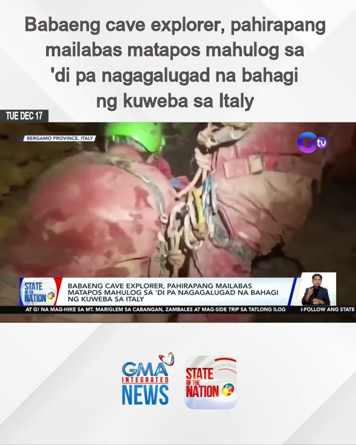Babaeng cave explorer, pahirapang mailabas matapos mahulog sa 'di pa nagagalugad na... | SONA