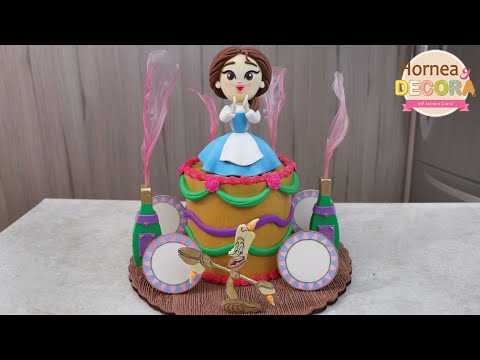 PASTEL DE BELLA  MODELADO CON FONDANT