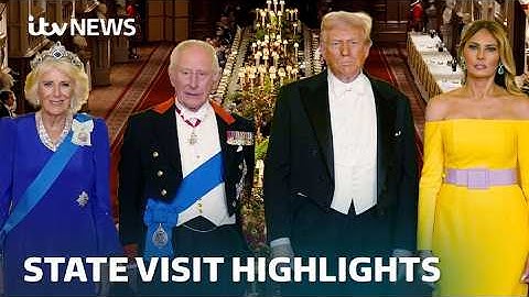 Pageantry and politics: Watch the highlights from President Trump