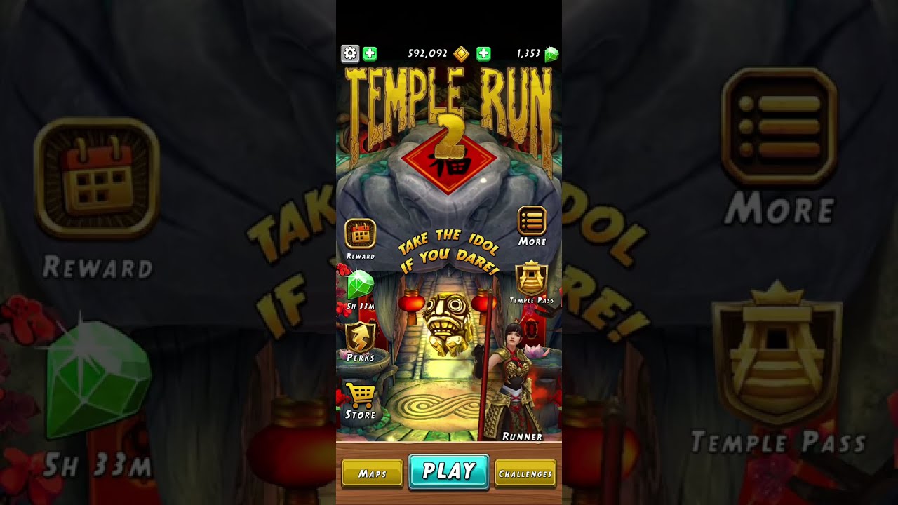 Temple Run 2 Lantern Festival - Mu Gui Ying and Nezha