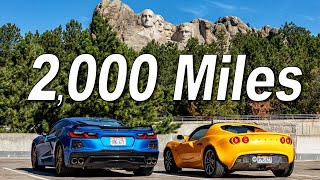 Lotus and Corvette on 2,000 mile Adventure!  Rushmore, Rockets, and Roads | Everyday Driver