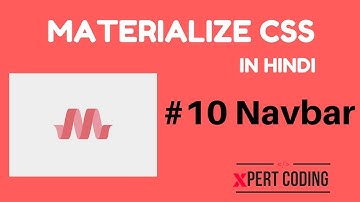 Materialize CSS Tutorials Hindi - #10 Navbar