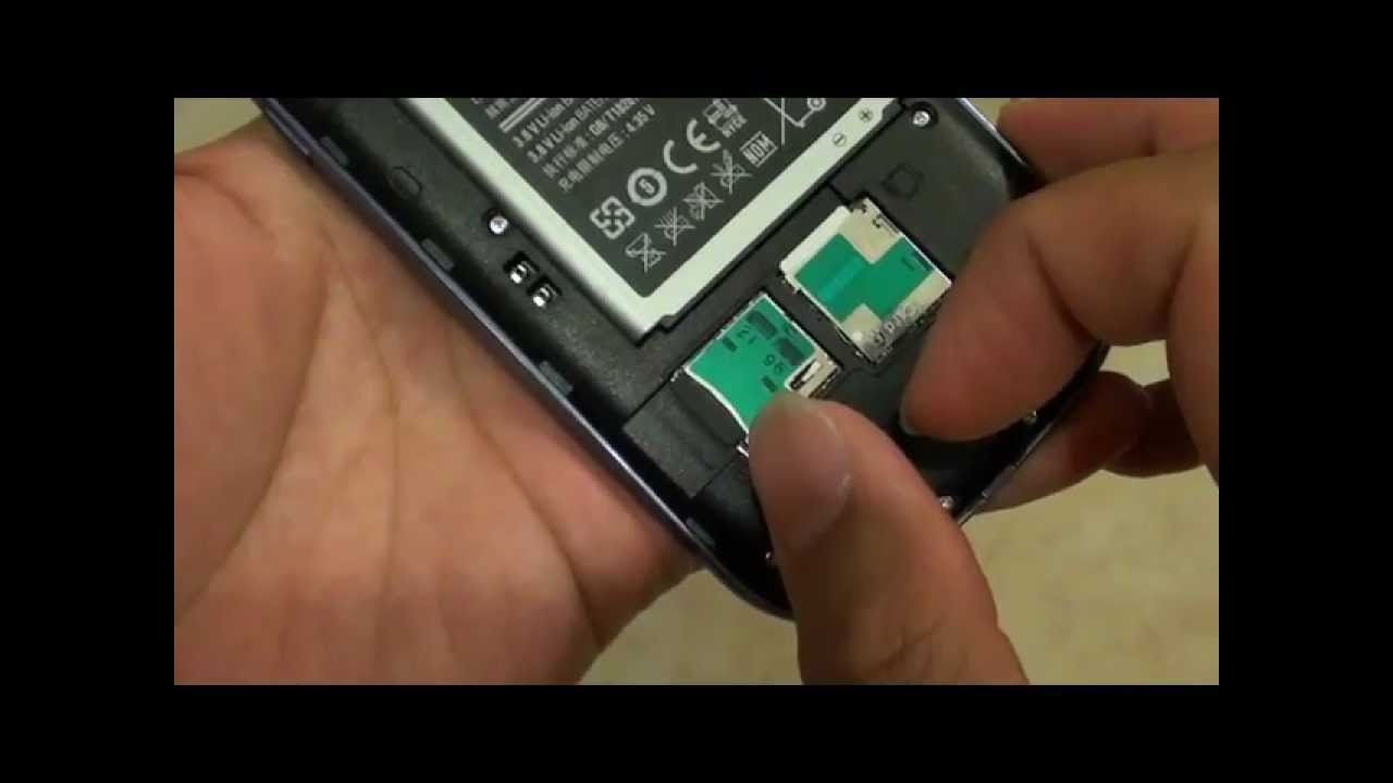 Samsung Galaxy S3 How to Insert MicroSD Card YouTube