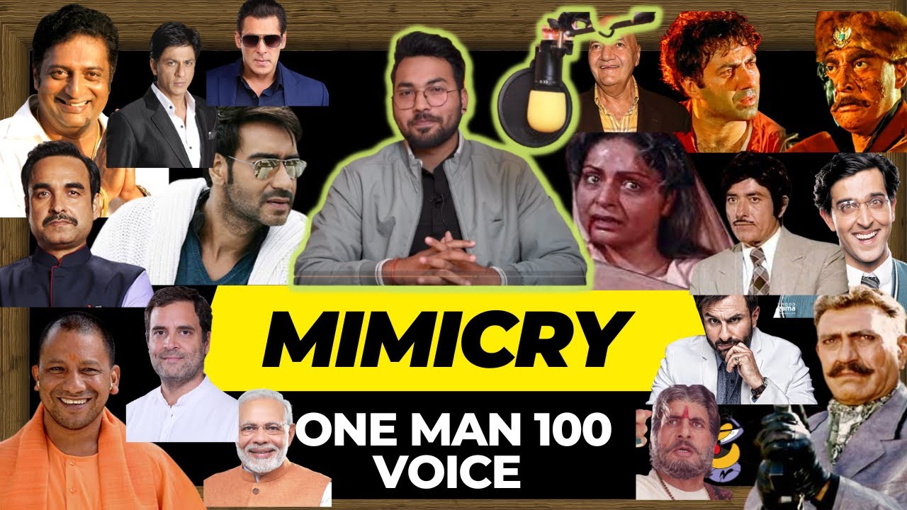ONE MAN 100 VOICE  ALL BOLLYWOOD ACTORS MIMICRY AND POLITICIANS MIMICRY  ROBERT SRINET 
