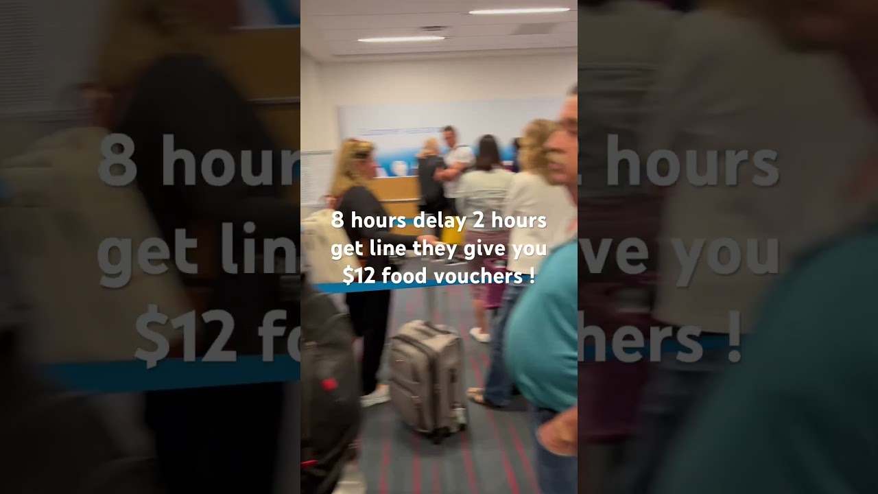 $12 food voucher for 10 hours delayed american airline !