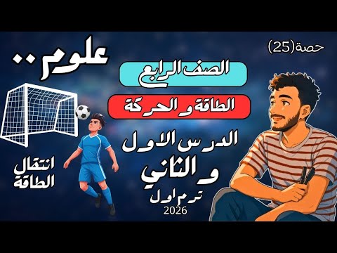 الدرس الاول علوم مفهوم الطاقة والحركة الدرس الثاني علوم مفهوم الطاقة والحركة