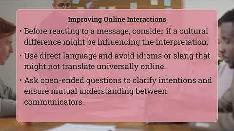 Why Do Cultural Differences Cause Online Misunderstandings?