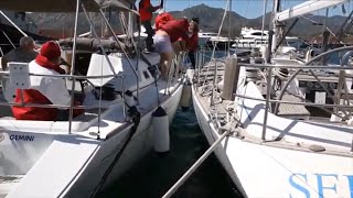 Sailboat Maneuver and Accidents | Fail The at Sea | SAILING CRASH | 012