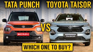 Toyota Taisor Vs Tata Punch | Taisor S+ vs Punch Creative | Punch 2024 vs toyota taisor 2024