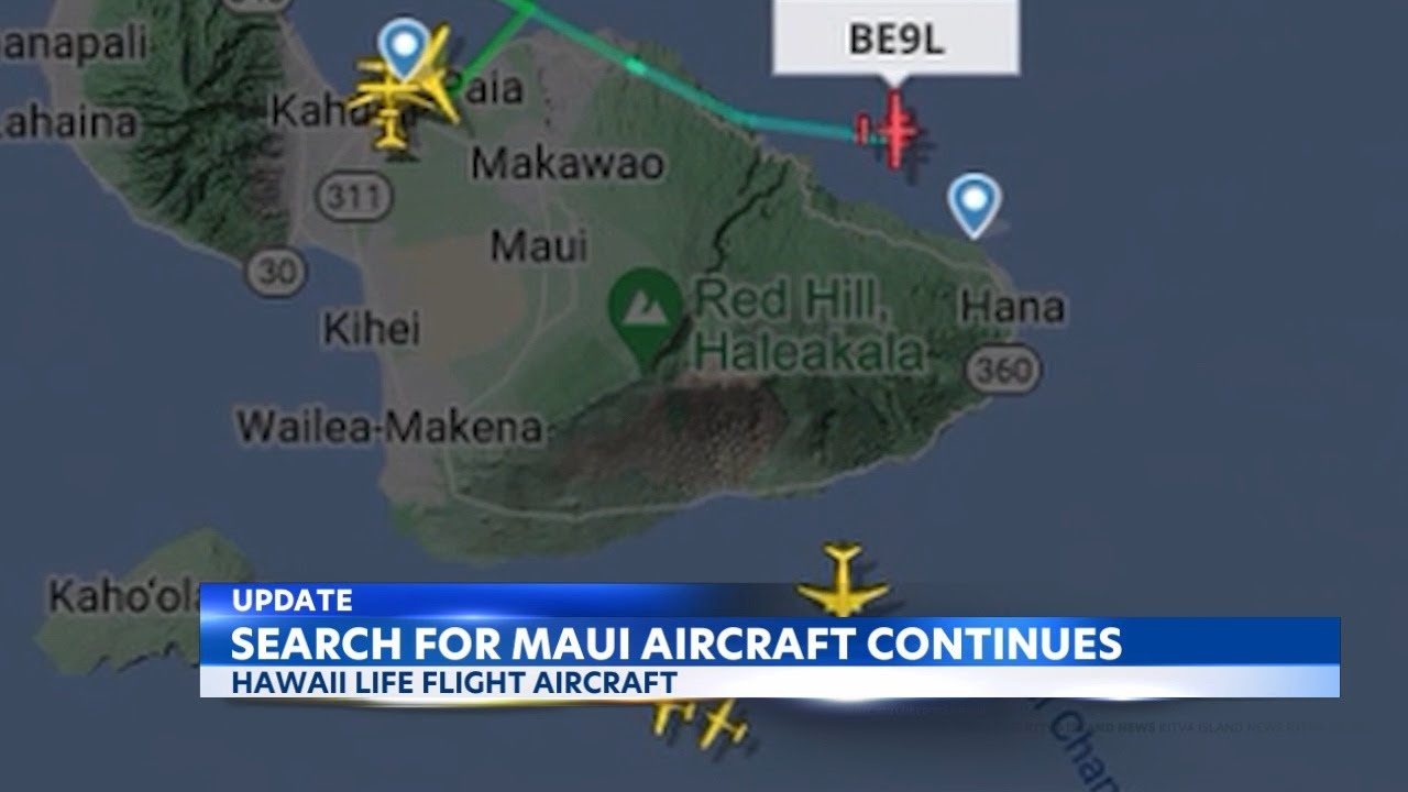 Search for missing medical transport aircraft off Maui continues