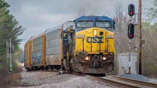 HD: A couple CSX trains on the Lineville Sub March 10, 2026