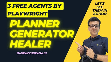 Playwright can explore your  web app | Generate Test plan/scripts | Fix them