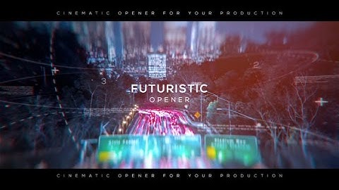 Futuristic Cinematic Parallax Opener / Slideshow ★ After Effects Template ★ AE Templates
