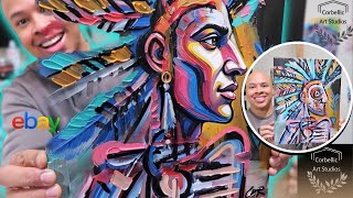 Here's How To Make $200 Native Abstract Art in 10 Minutes (Selling on eBay)