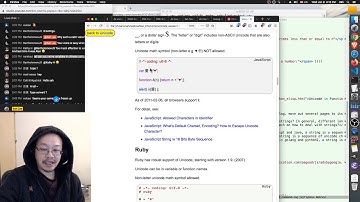 Unicode Issues in Programing Languages Golang Python Ruby JavaScript Java emacs lisp.