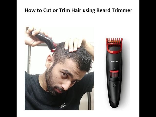 how to trim hair using philips trimmer