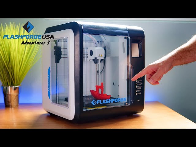 FlashForge Adventurer 3 - 3D Printer - Unbox and Setup - YouTube