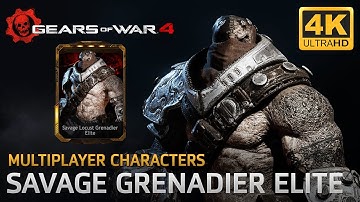Gears of War 4 - Multiplayer Characters: Savage Locust Grenadier Elite