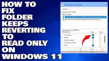 How To Fix Folder Keeps Reverting To Read-Only on Windows 11