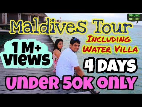 Maldives cheapest tour | Best & cheap water villa | Budget trip in 50k | Ghumi Ghumi Vlog