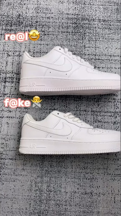 Real Vs Fake White Nike Air Force 1 #sneakerhead #sneakers #viral