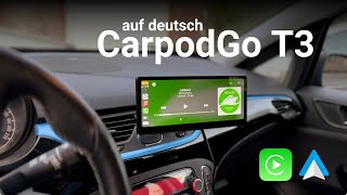 Das CarpodGo T3 wireless Carplay und Android Auto Display ist anders!