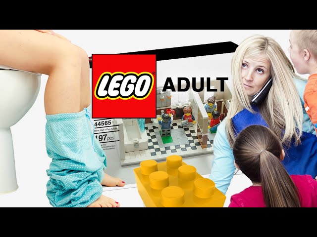 LEGO Adult - MOM NEVER PEES ALONE (funny playsets for grownups) - YouTube