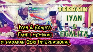 Qori' cilik Iyan Setiawan & Qori'ah Egalita Putri tampil memukau dihadapan Para Qori' Internasional