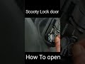 How to open Honda Activa shutter lock? #shorts #shortvideo