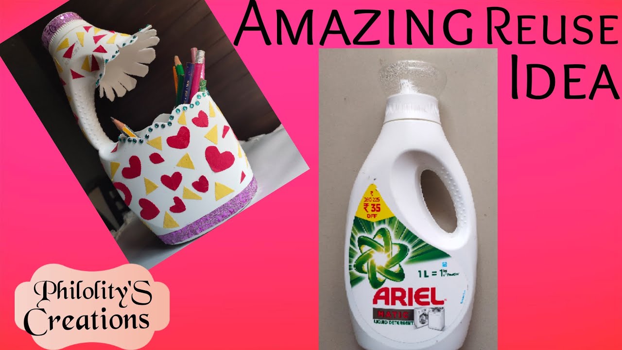 Amazing Ariel bottle reuse idea/ Waste Bottle craft ideas/ Latest ...