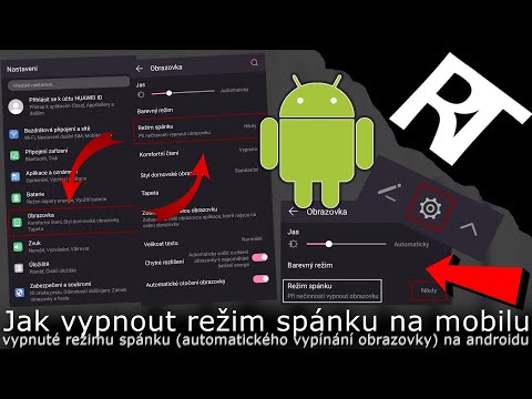 Jak vypnout režim spánku na mobilu (android) – vypnutí režimu spánku na telefonu (tutoriál)