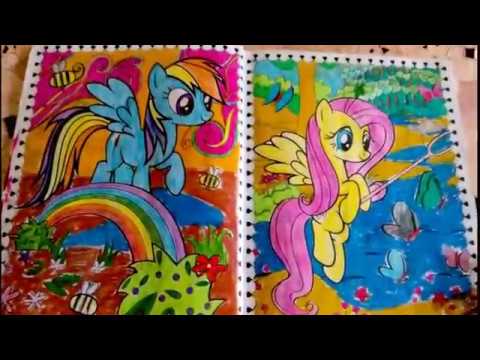 Melihat Buku Mewarnai My Little  Pony  Anak  Kids Coloring 