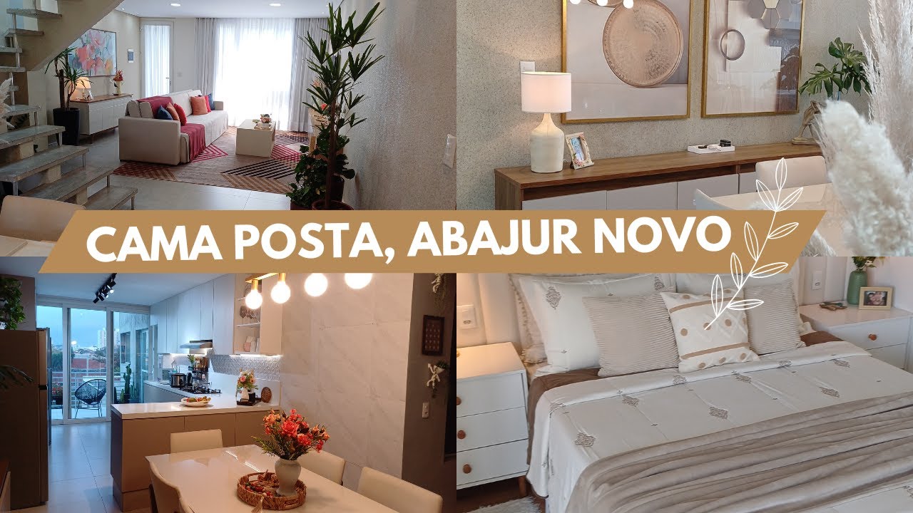 Cama Posta da semana, Abajur Novo na Decoração | Carla Oliveira