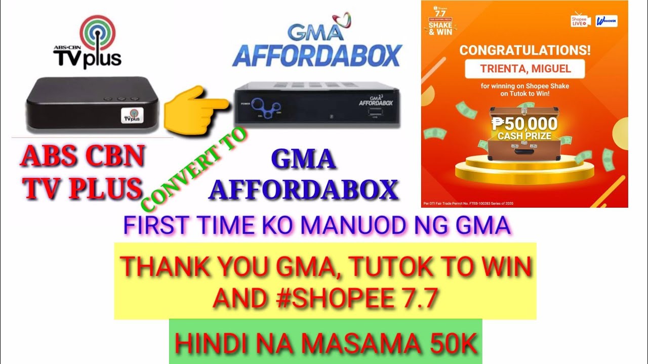 TV PLUS MO, I-CONVERT sa GMA AFFORDABOX easy steps TUTORIAL - YouTube