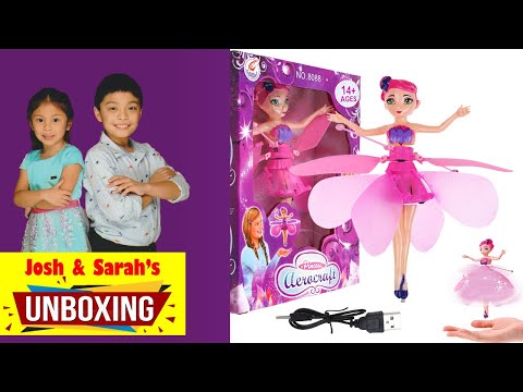 Princess Aerocraft Flying Fairy Toy ║Josh&Sarah Unboxing