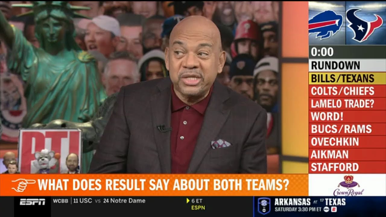 Pardon The Interruption | Michael Wilbon breaks NFL Playoffs Picture: Bills slums, Chiefs is on line