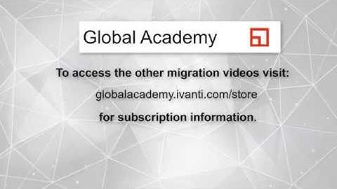 Migrating from Endpoint Security to ISeC-Video1