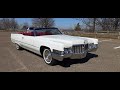 1970 Cadillac DeVille Convertible Drive Into Garage