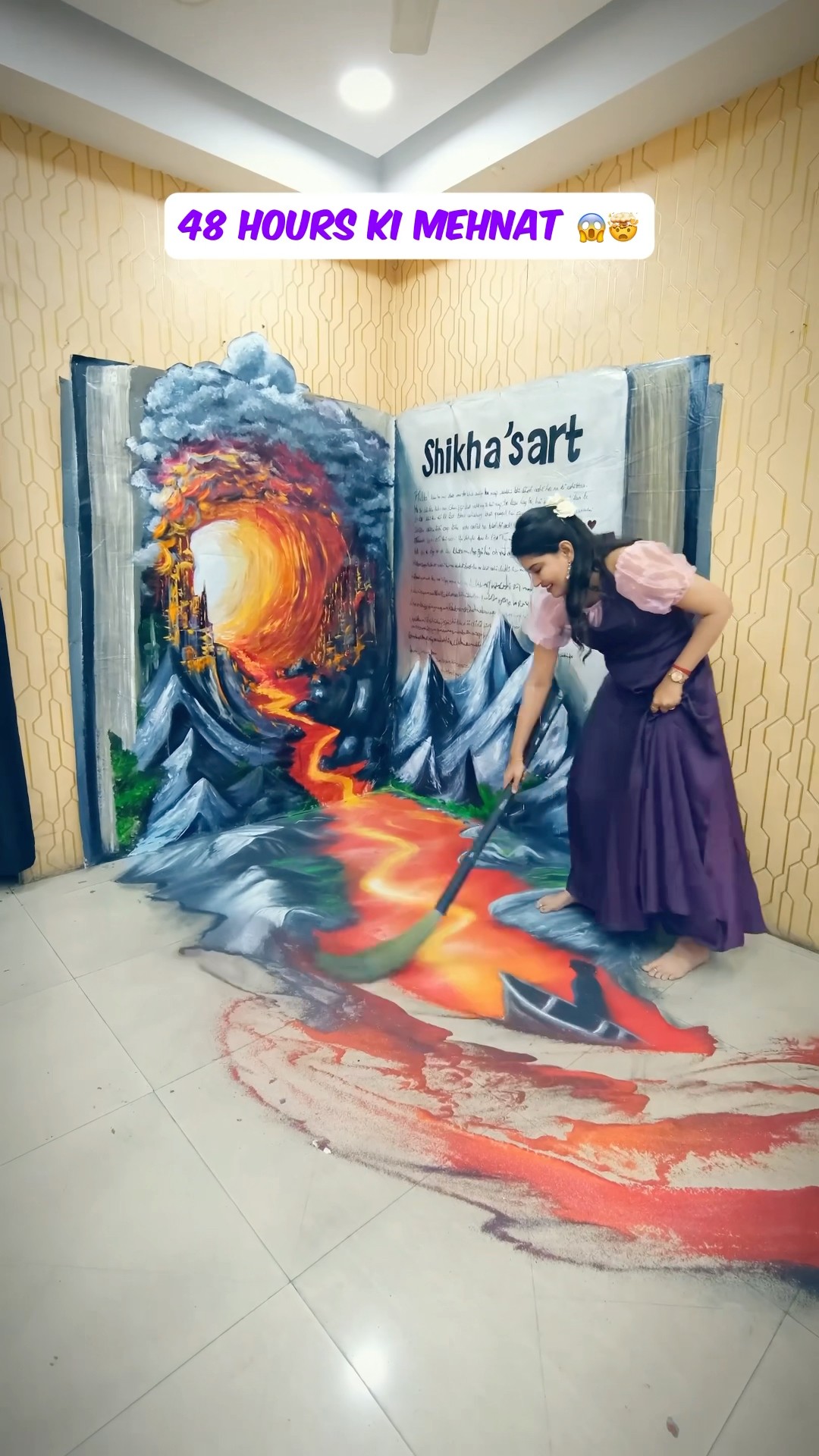 Sabse jada time mujhe ARTWORK banane me laga ? #shorts #shikhaart #artistshikhasharma