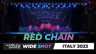 Red Chain | WideShot | Junior Team Division | World of Dance Italy 2023 | #woditaly23 Resimi