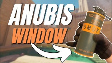 Windows Smoke from Ruin Side on Anubis CS2 (Pro Lineup)