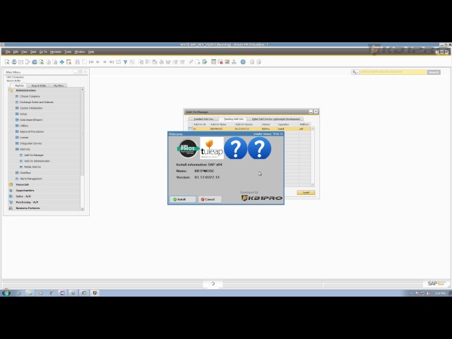 SAP Business One Add-on creation demo class=