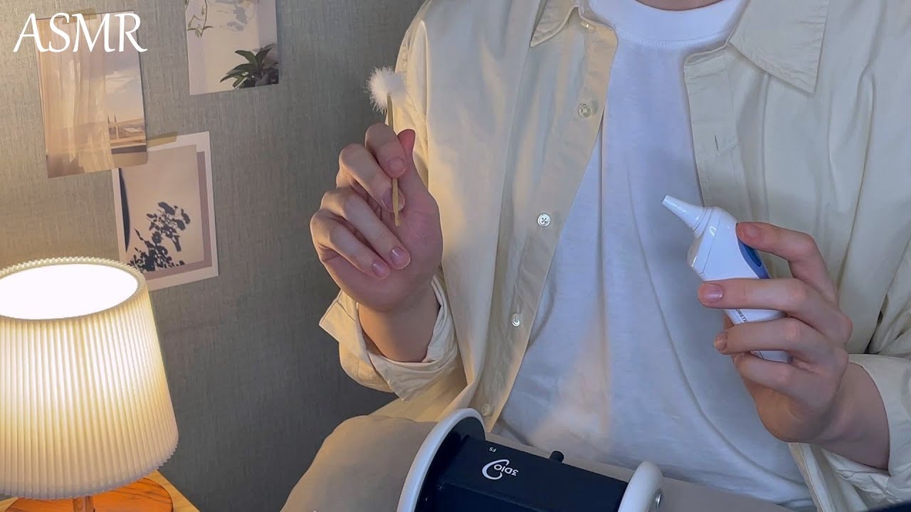 ASMR 우울한 친구 기분 달래주면서 해주는 편안한 귀청소 / Ear cleaning Role play