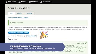 DrupalCon Europe 2021 - Demo of Automated Updates