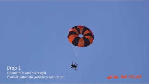 Ardupilot Copter 4.0.2 automatic parachute eject test 02/2020