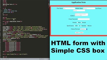 Easy HTML form with CSS box || HTML for beginners in Nepali || Day 4 || Readersnepal
