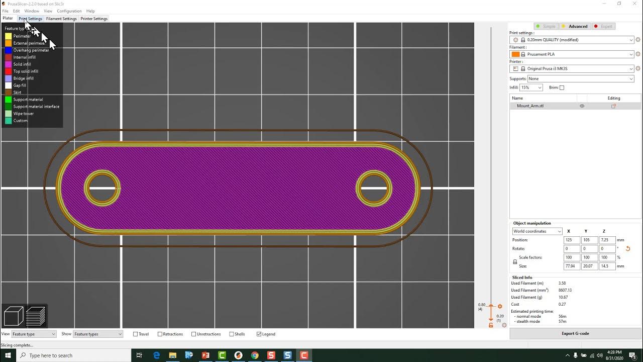 Prusa Slicer horizontal expansion YouTube